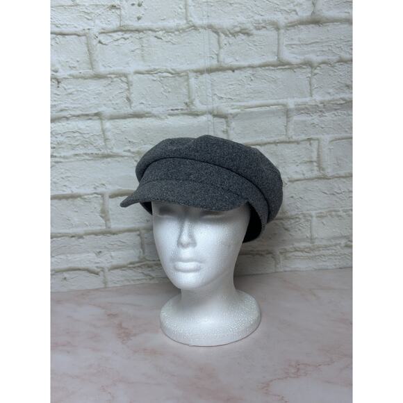 Women's Hat Gray News Boy Fiddler Sailor‎ Gray Cap - Picture 8 of 14